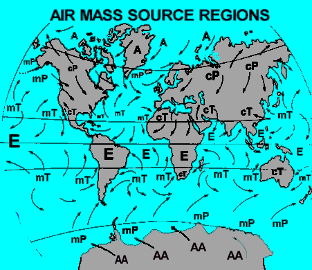 Global Air Mass Source Regions