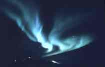 Blue Auroral Display