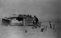 Fleeing A Dust Storm 1936
