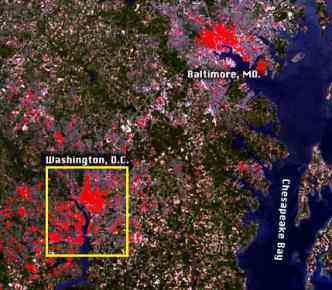 DC area heat island