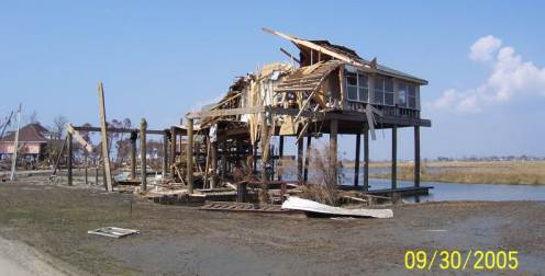 Storm Surge Damage from Hurricane Katrina
