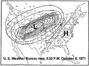 Weather Map for 8 October 1871