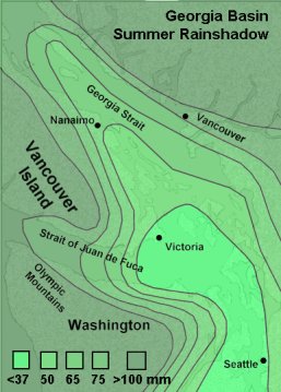 Georgia Basin Rainshadow