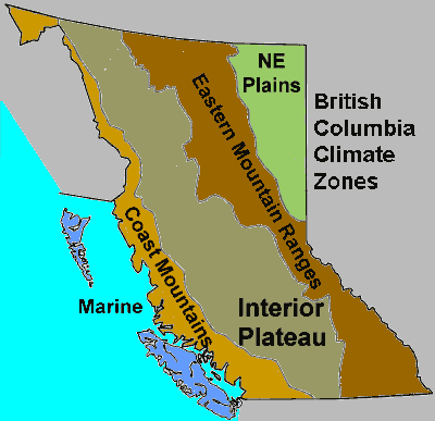 British Columbia Climate Zones