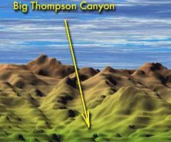 Location of Big Thompson Canyon