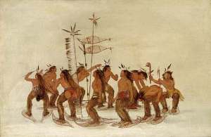 George Catlin: Snowshoe Dance