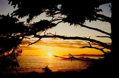 Sunset off Tofino