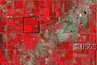 USGS Landsat Image of hail swath