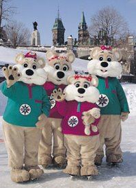 Winterlude's Ice Hog Family