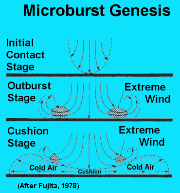 Microburst Stages