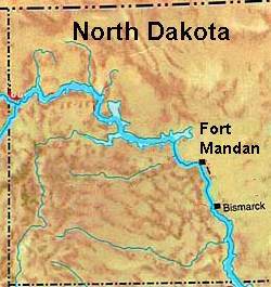 Location of Fort Mandan