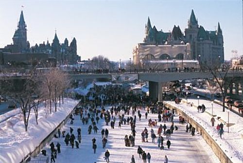 Skaters on Rideau Canal