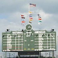 Flags at Wrigley Field